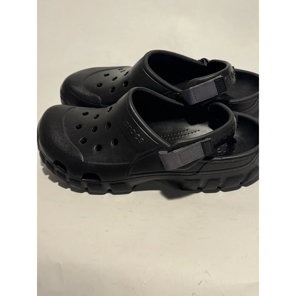 Crocs Offroad Sport Clogs Men's Size 13 Black Slip-On Shoe Adjustable Straps New